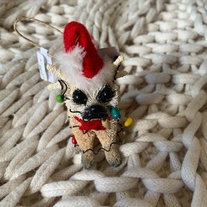 FREE WITH $50 PURCHASE Pug  Bottle Brush Ornament By Pottery Barn Nwt